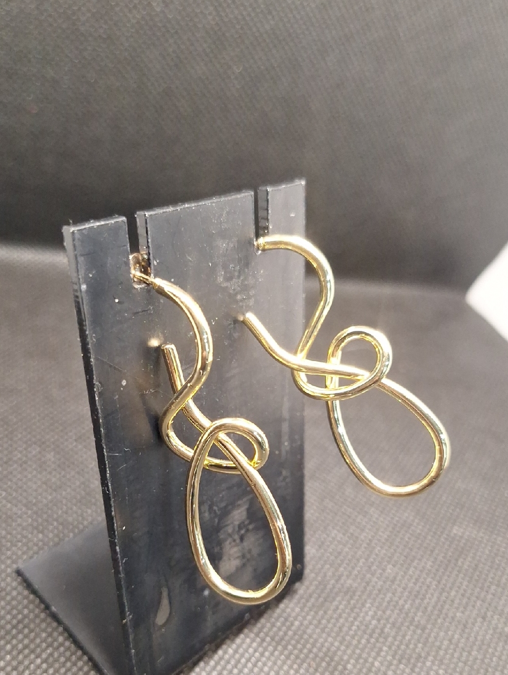 Gold & Loop Knot Drop Earrings - Women Jewelry